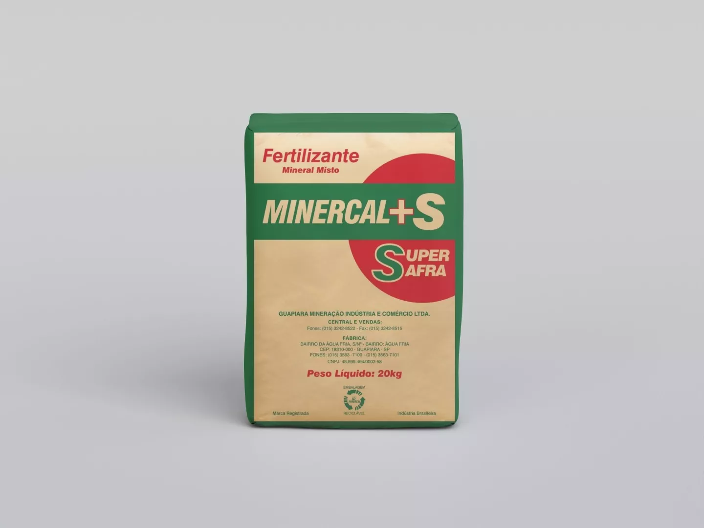Fertilizante Mineral Misto - Minercal +S