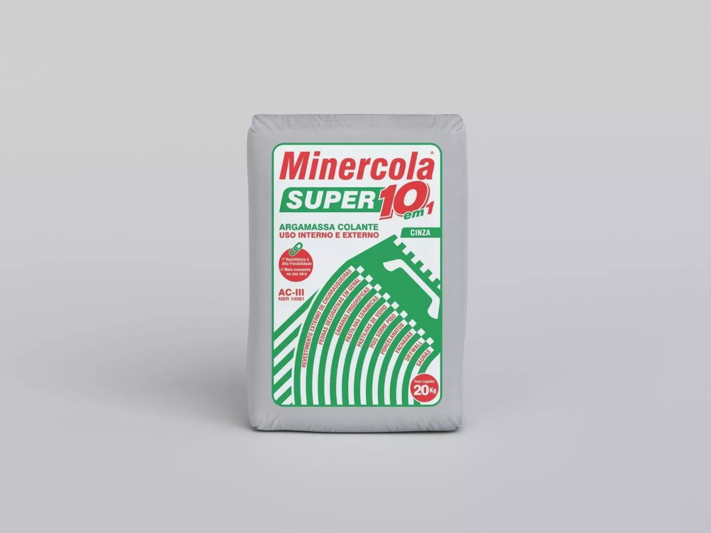 Minercola Super 10 em 1 AC-III - Cinza